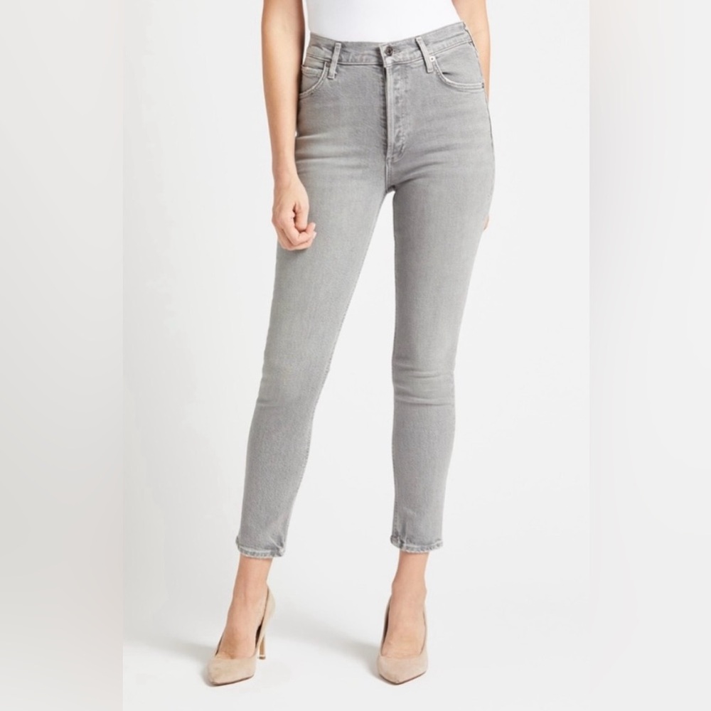 Agolde Nico High Rise Slim Jeans in Chime